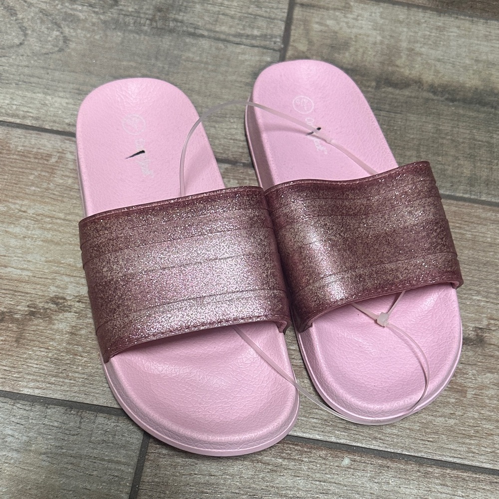 Cat & Jack Pink Glitter Kids Sandals
